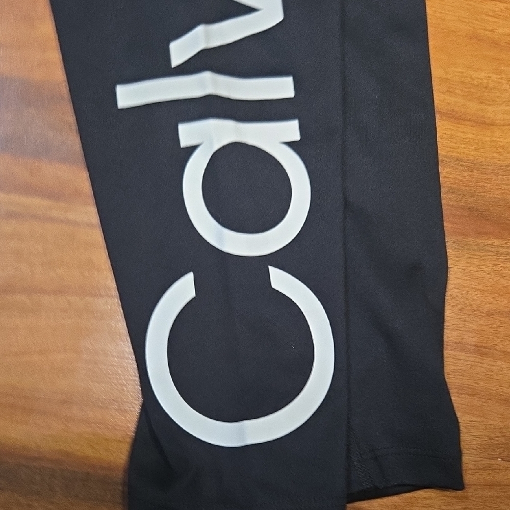 Calvin Klein Black Leggings Stretchy Athletic Wear NWT MEDIUM WOMEN - Picture 6 of 11